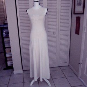 BCBG Dresses Spandex/Acetate Beige Long Sleeveless